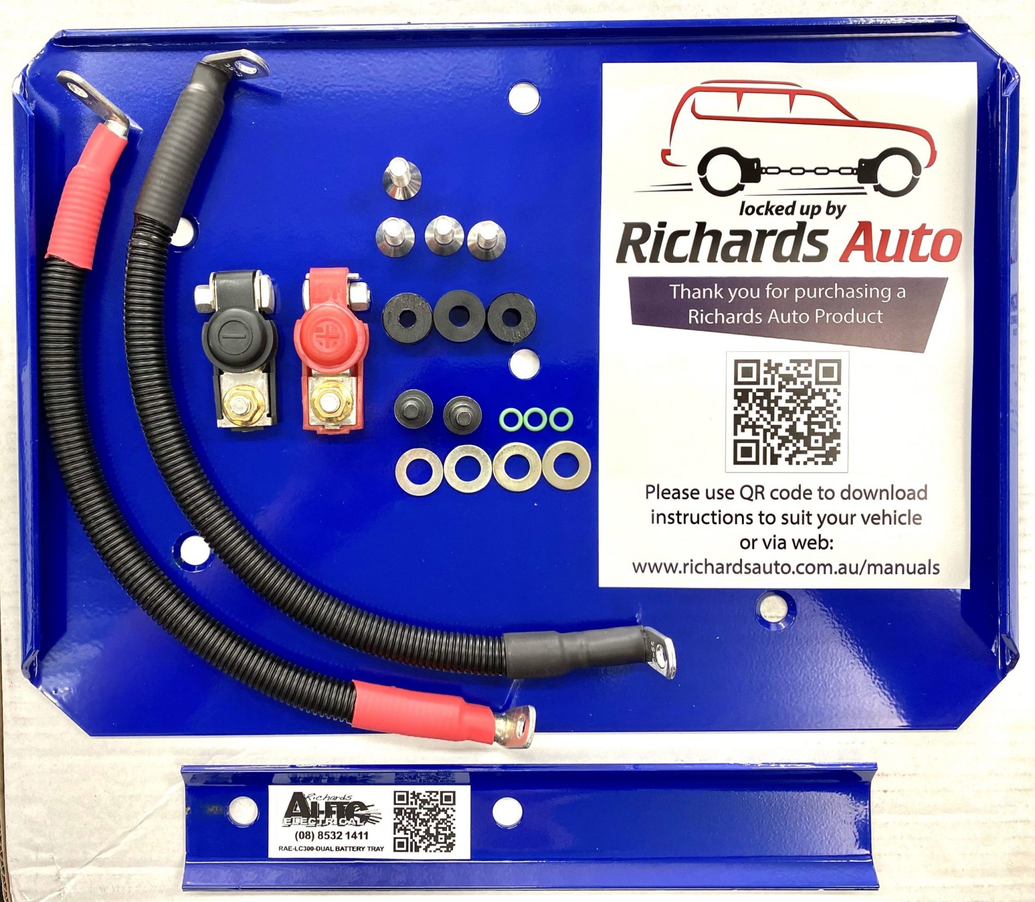 RICHARDS AUTO LC300 Dual Battery Tray Kit Richards Auto Electrical